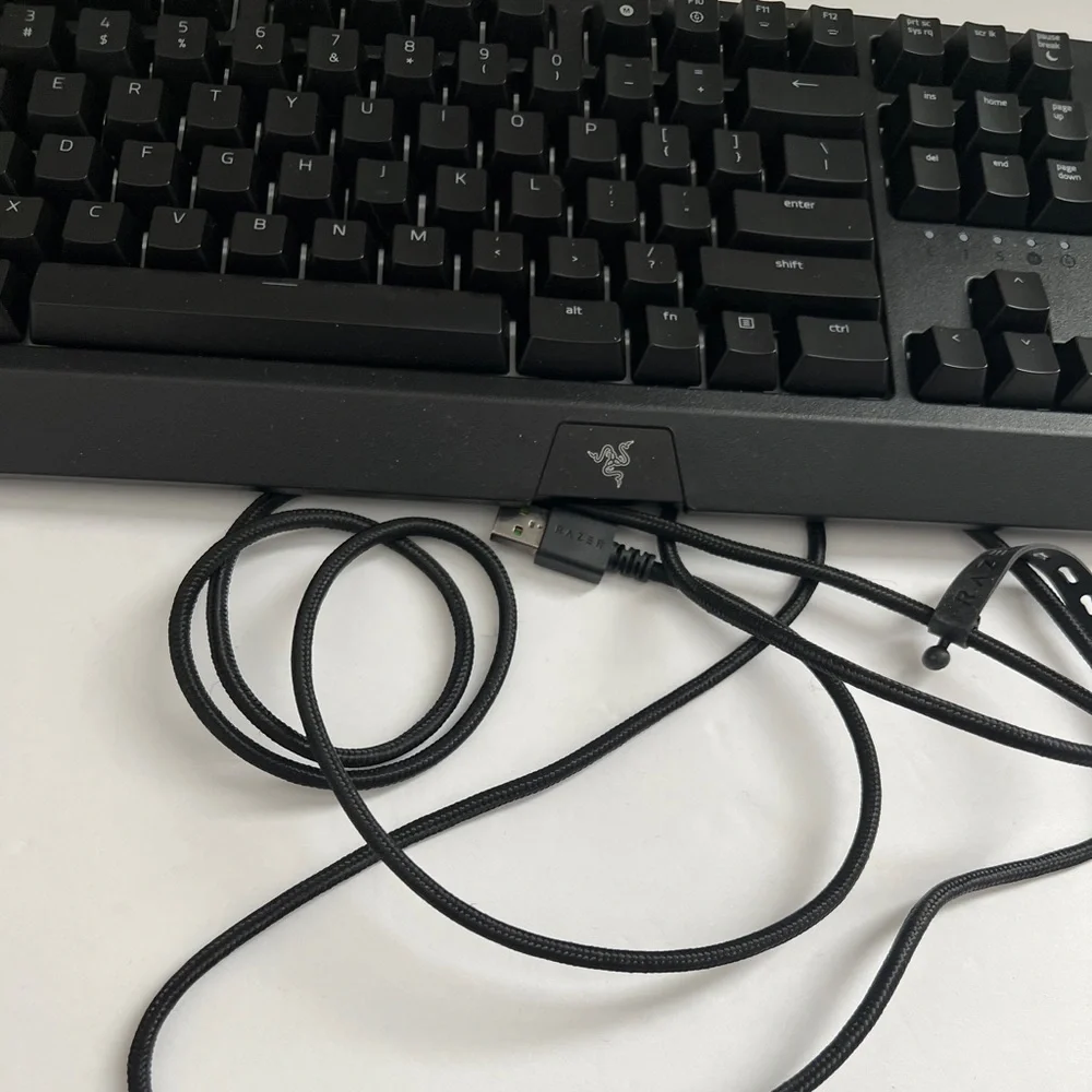 Razer BlackWidow Wired Gaming Mechanical Green Switch Keyboard Keyboard - Black